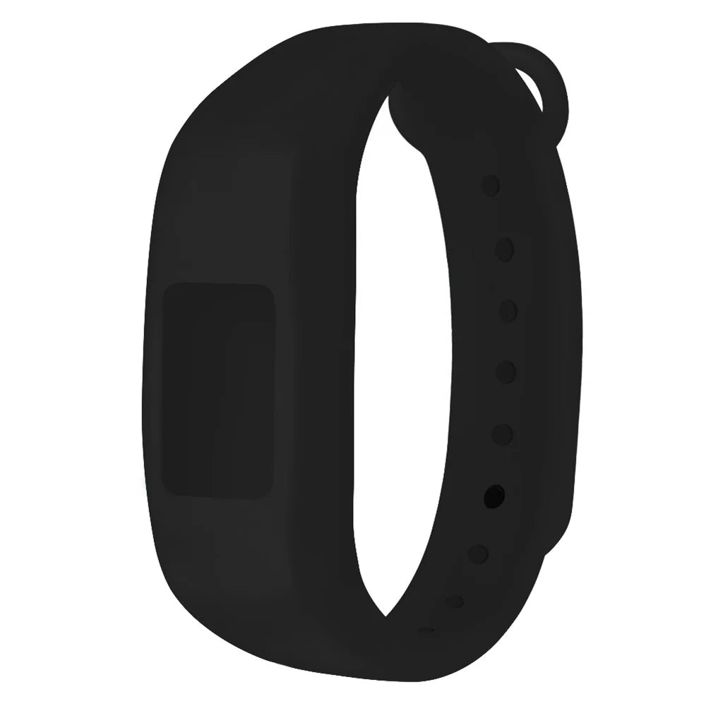 For Garmin Vivofit 3 / Vivofit JR Kids Activity Tracker Silicone Watch Strap Adjustable Band - Black - 2