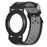 For AirTag Hidden Silicone Wristband Adjustable Bracelet with PC Frame Cover - Black+Grey - 2