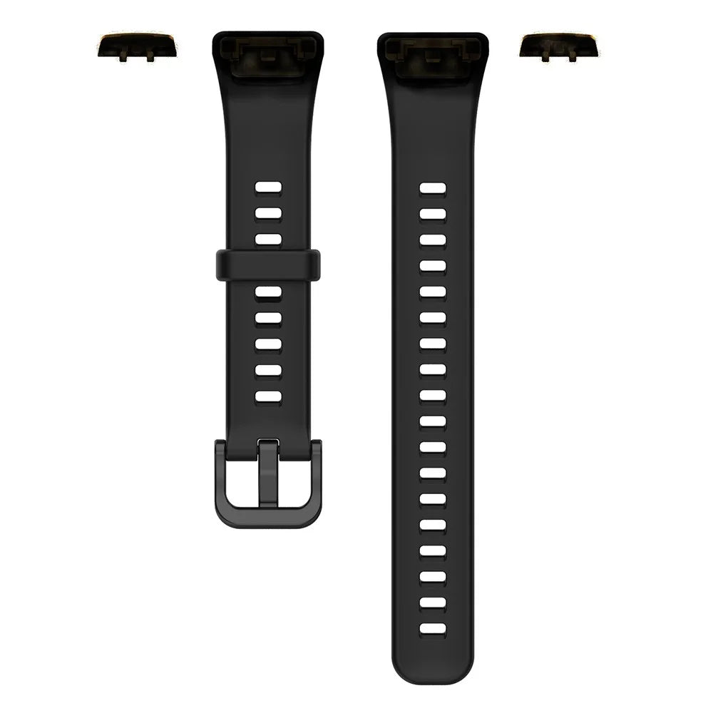 For Huawei Band 6 / Band 6 Pro / Honor Band 6 TPU Sport Strap Replacement Watch Band - Black - 2
