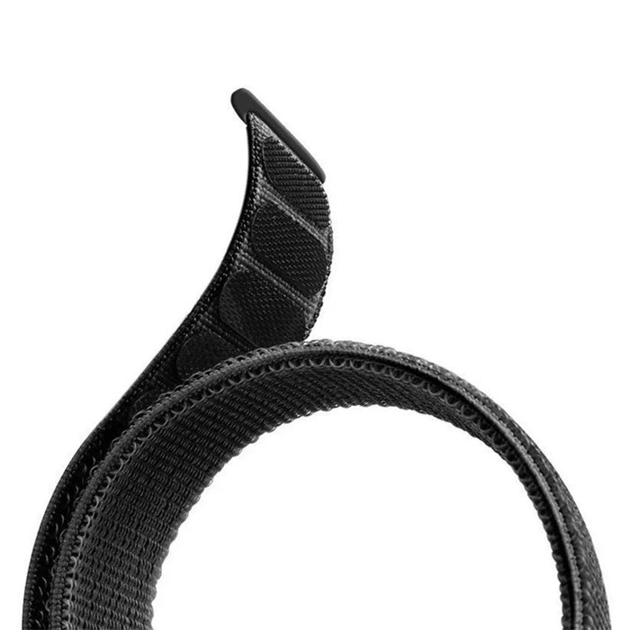 For Huawei Watch Fit Sport Loop Nylon Band Adjustable Magic Tape Replacement Wrist Strap - Black - 3