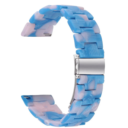 For Huawei Watch 4 Pro / Watch GT 3 / 2 46mm Replacement Watch Band Waterproof 22mm Resin Watch Strap - Blue / Pink - 1