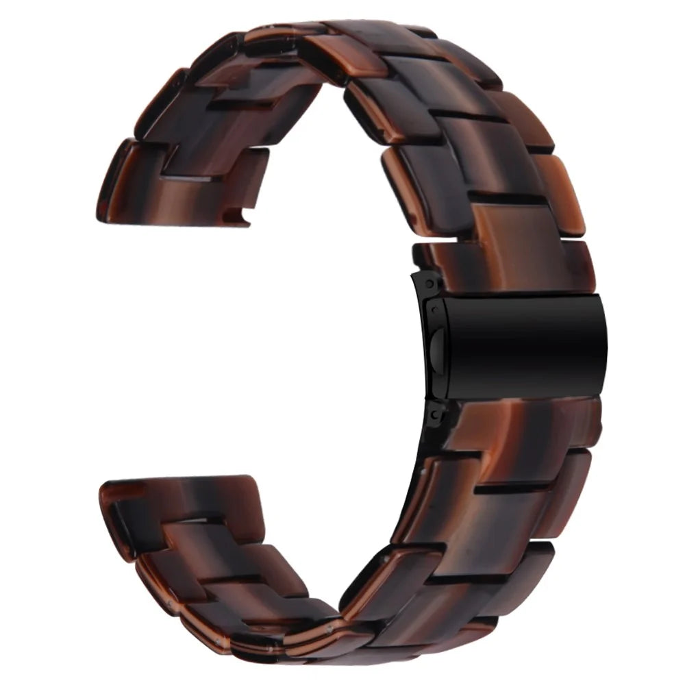 For Huawei Watch 4 Pro / Watch GT 3 / 2 46mm Resin Watch Band 22mm Waterproof Quick Release Watch Strap - Chocolate - 1