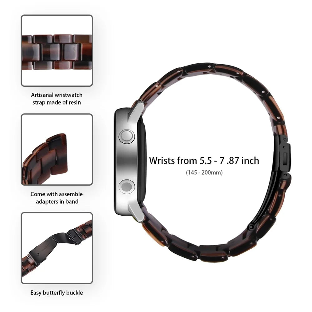 For Huawei Watch 4 Pro / Watch GT 3 / 2 46mm Resin Watch Band 22mm Waterproof Quick Release Watch Strap - Chocolate - 2