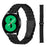 For Garmin Vivomove3 / GarminMove 3 20mm Grid Texture Stainless Steel Watch Band Replacement - Black - 3