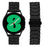 For Garmin Vivomove3 / GarminMove 3 20mm Grid Texture Stainless Steel Watch Band Replacement - Black - 4