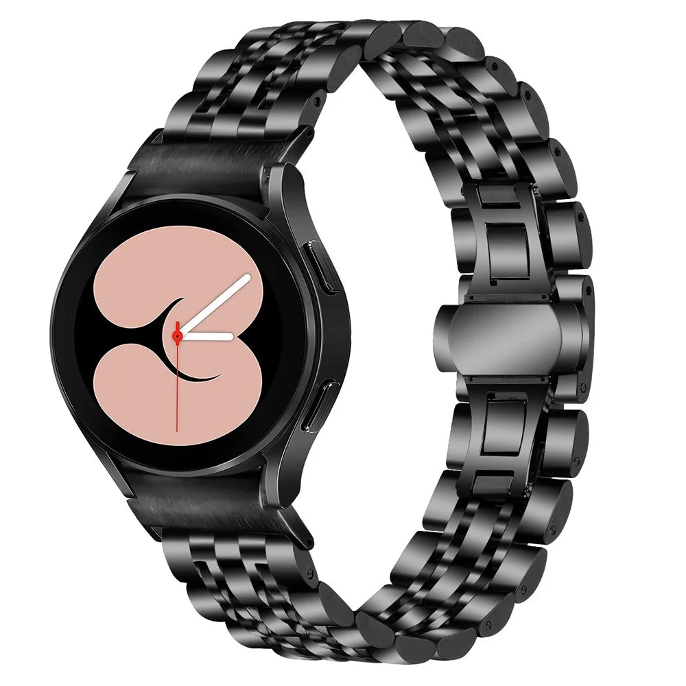 For Samsung Galaxy Watch6 / Watch6 Classic Watch Band Stainless Steel Quick Release Connector Watch Strap, Black - 2