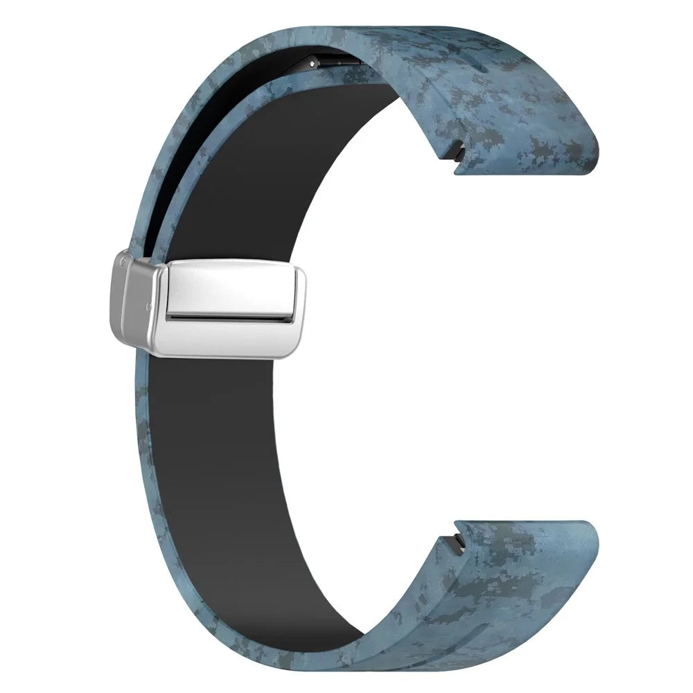 For Garmin Fenix 7S / 6S Pro / 5S Plus / Instinct 2S Camouflage Watch Bands Silver Buckle 20mm Sports Strap - Mosaic - 6