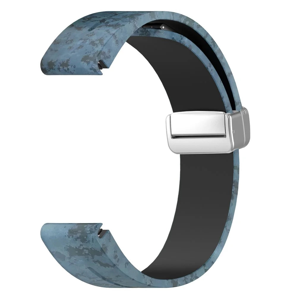 For Garmin Fenix 7S / 6S Pro / 5S Plus / Instinct 2S Camouflage Watch Bands Silver Buckle 20mm Sports Strap - Mosaic - 7
