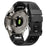 For Garmin Fenix 7 / Forerunner 965 / 955 / 945 / 935 Watch Band Leather+Silicone Wriststrap - Black - 1