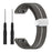 For Garmin Fenix 7 / Forerunner 965 / 955 / 945 / 935 Watch Band Dual Color 22mm Strap with Silver Buckle - Grey+White - 2