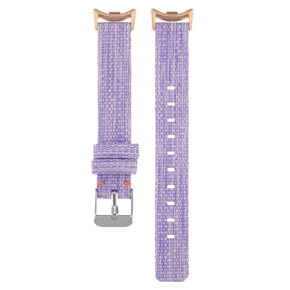 For Xiaomi Smart Band 9 NFC / 9 / 8 NFC / 8 Nylon Watch Strap Adjustable Wrist Band Replacement - Light Purple - 3