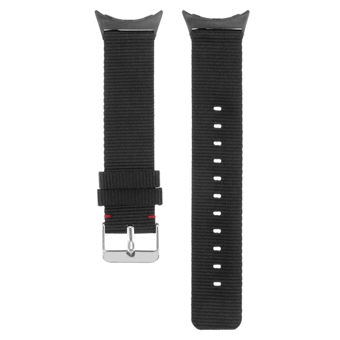 For Google Pixel Watch 4 41mm / Watch 3 41mm / Watch 2 / Watch Nylon Sport Strap Replacement Watch Bands - Black - 2