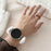 22mm Smart Watch Winter Plush Replacement Strap Magnetic Buckle Wrist Band - White - 4