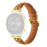 20mm Universal Smart Watch Band Genuine Cow Leather Strap Replacement - Khaki+Gold Buckle - 1