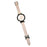 18mm Universal Smart Watch Band Leather Strap Replacement with Square Buckle - Light Pink - 1