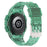 For Samsung Galaxy Watch4 44mm Silicone Watch Band Replacement Strap with Integrated Watch Case - Transparent Green - 1