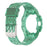 For Samsung Galaxy Watch4 44mm Silicone Watch Band Replacement Strap with Integrated Watch Case - Transparent Green - 3