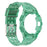 For Samsung Galaxy Watch4 44mm Silicone Watch Band Replacement Strap with Integrated Watch Case - Transparent Green - 4