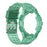 For Samsung Galaxy Watch4 Classic 46mm Silicone Watch Band Ajustable Strap with Integrated Watch Case - Transparent Green - 4