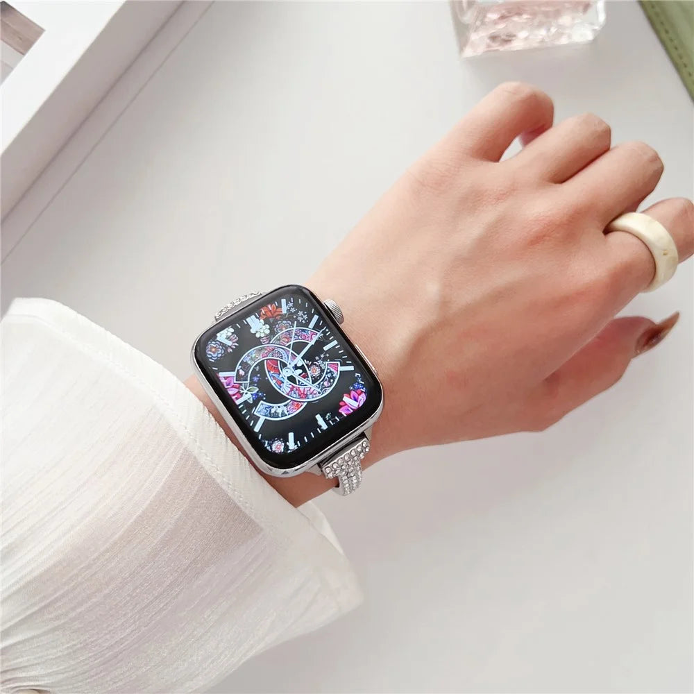 Watch Strap for Apple Watch Series 11 10 42mm / 9 8 7 41mm / SE3 SE2 SE 6 5 4 40mm / 3 2 1 38mm Watch Band Bracelet Strap - Silver - 3