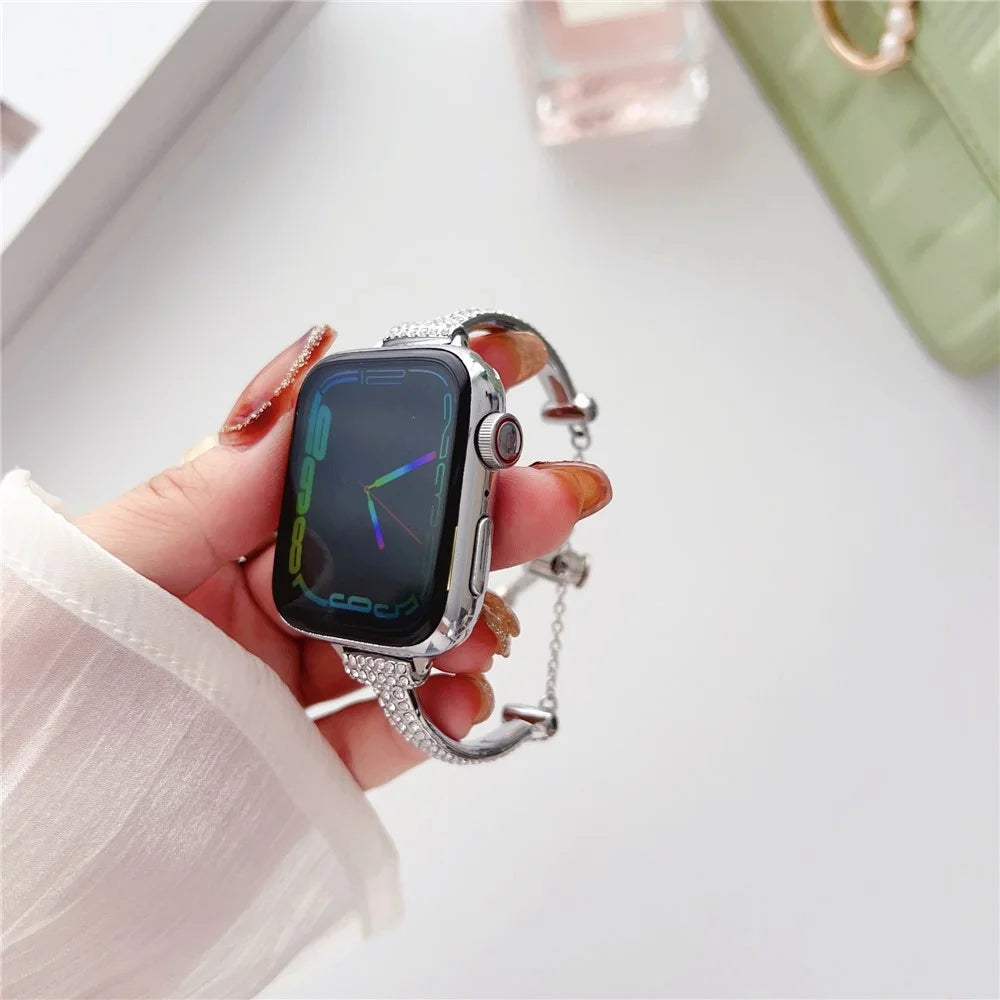 Watch Strap for Apple Watch Series 11 10 42mm / 9 8 7 41mm / SE3 SE2 SE 6 5 4 40mm / 3 2 1 38mm Watch Band Bracelet Strap - Silver - 5
