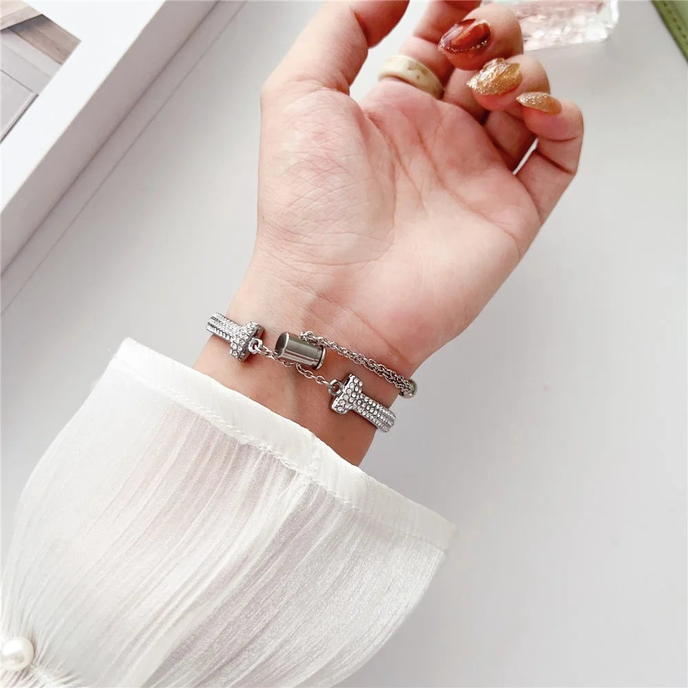 Watch Strap for Apple Watch Series 11 10 42mm / 9 8 7 41mm / SE3 SE2 SE 6 5 4 40mm / 3 2 1 38mm Watch Band Bracelet Strap - Silver - 6