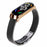 For Xiaomi Mi Band 7 / Band 7 NFC Leather Watch Strap with Watch Case - Black Strap / Rose Gold Frame - 2