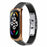 For Xiaomi Mi Band 7 / Band 7 NFC Leather Watch Strap with Watch Case - Black Strap / Rose Gold Frame - 3