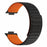 For Huawei Watch Fit 2 Magnetic Watch Strap Silicone Adjustable Wristband - Black+Orange - 1