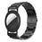 For AirTag Bracelet 3-Bead Steel Wrist Strap with PC Frame Holder - Black - 2