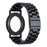 For AirTag Bracelet 3-Bead Steel Wrist Strap with PC Frame Holder - Black - 3