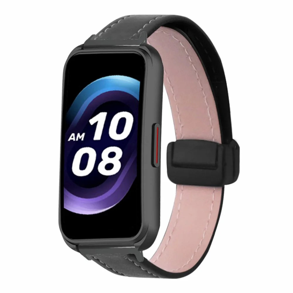 For Keep B4 / Huawei Watch Fit mini / Talkband B6 / B3 Watch Band 16mm Magnetic Buckle Bracelet  - Black - 2