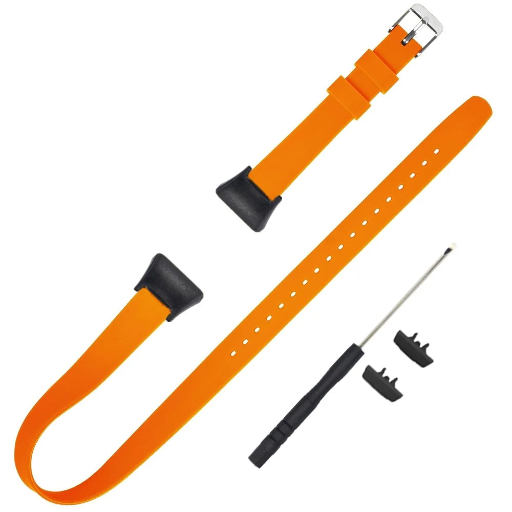 For Huawei Band 6 / Band 6 Pro / Honor Band 6 Strap Long Silicone Watch Bands - Orange - 4