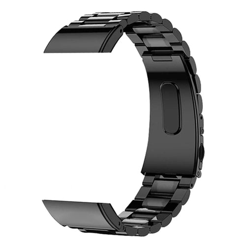 For Xiaomi Redmi Watch 2 / Watch 2 Lite Watch Band 3-beads Solid Metal Strap Replacement - Black - 1