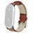 For Xiaomi Smart Band 9 NFC / 9 / 8 NFC / 8 Replacement Strap Bamboo Texture Cowhide Leather Band - Brown - 1