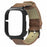 Retro PU Leather Watch Band for Honor Watch 4 Replacement Strap with PC Watch Case - Brown - 1