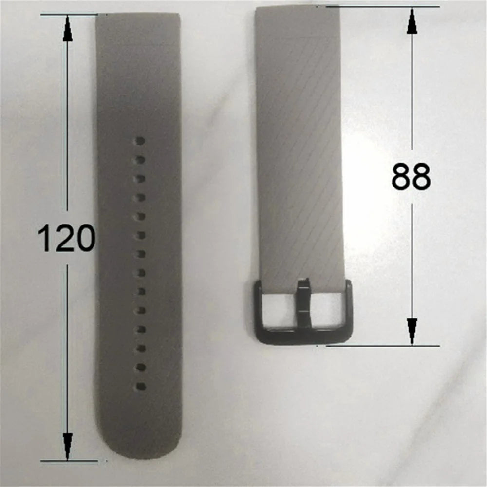 For Huami Amazfit GTR 3 / GTR 3 Pro Replacement Band Adjustable Silicone Watch Strap - Grey - 2