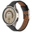 22mm Universal Wrist Watch Band Genuine Cow Leather Strap Replacement - Black - 2