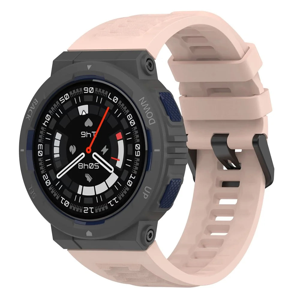 For Huami Amazfit Active Edge A2212 Replacement Wrist Band Soft Silicone Watch Strap - Pink - 2