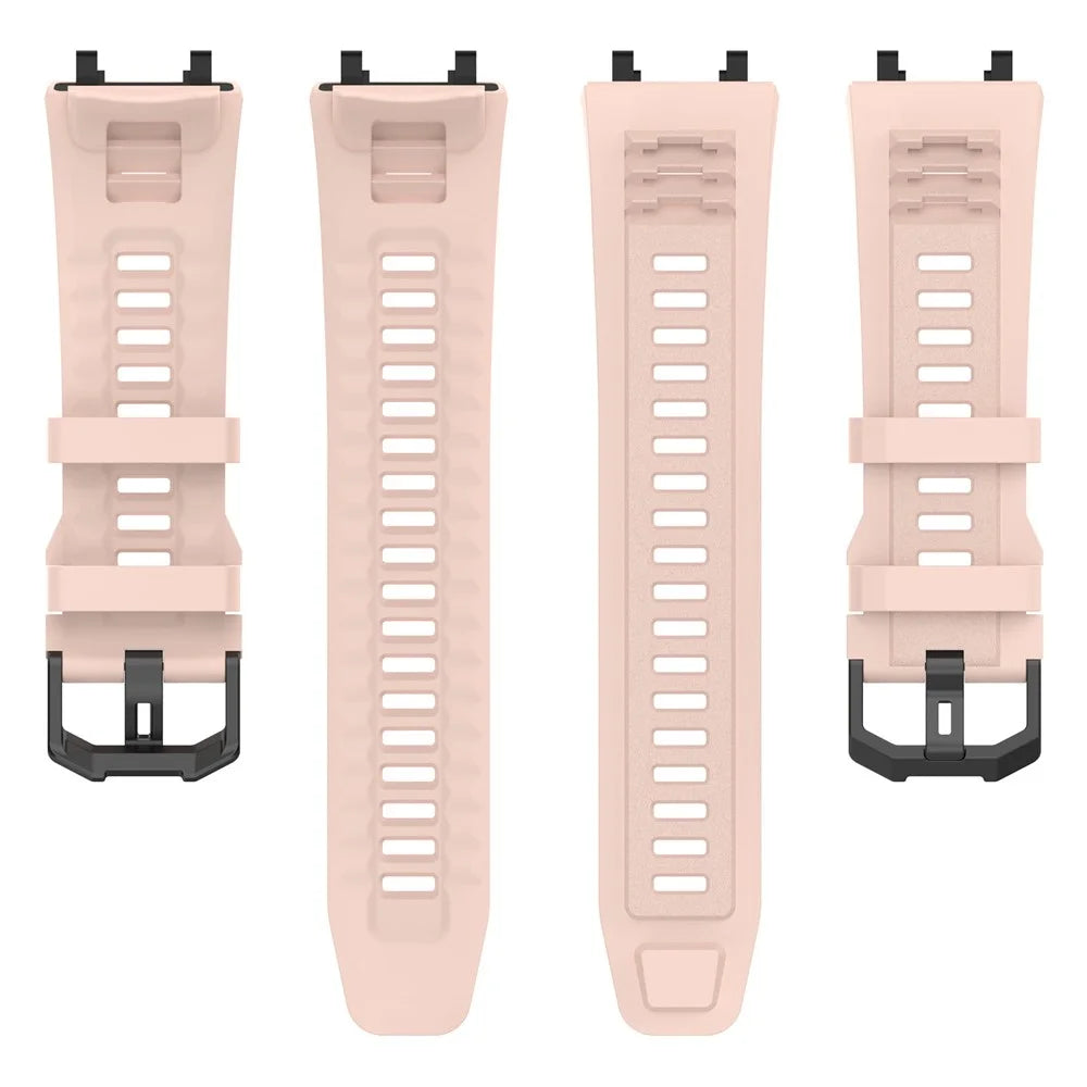 For Huami Amazfit Active Edge A2212 Replacement Wrist Band Soft Silicone Watch Strap - Pink - 5