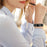 For Fitbit Charge 2 Electroplating Color Easy Adjustment Stainless Steel Watch Strap - Black - 6