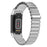 For Fitbit Charge 6 / 5 Easy Adjustment Stainless Steel Wrist Strap Replacement - Silver - 1