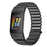 For Fitbit Charge 5 / 6 Stainless Steel Watch Strap Electroplating Color Wrist Bracelet Band - Black - 2