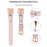 For Fitbit Versa 4 / Sense 2 Watch Wrist Band Genuine Cow Leather Strap (Rose Gold Buckle) - Pink - 4
