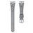 For GarminMove 3  /  Vivomove 3 Watchband Genuine Cow Leather T-belt Strap (Silver Connector) - Grey - 1
