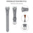 For Garmin Forerunner 645  /  645 Music Watchband Genuine Cow Leather Wrist Strap (Silver Connector) - Grey - 2