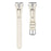 For Pebble Time Round / Pebble 2 Replacement Band Rhinestone Decor Genuine Cow Leather Watch Strap with Silver Buckle - Apricot - 1
