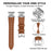 For LG Watch Sport Silver Buckle Watch Band Rhinestone Crown Design Cowhide Replace Strap - Brown - 2