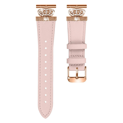 For Garmin Forerunner 645 / 645 Music Watch Band with Rose Gold Buckle Stylish Replace Strap - Pink - 1