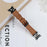 For Google Pixel Watch 4 41mm / Watch 3 41mm / Watch 2 / Watch Crown Rhinestone Decor Genuine Cow Leather Wrist Band Strap (Black Buckle) - Brown - 5